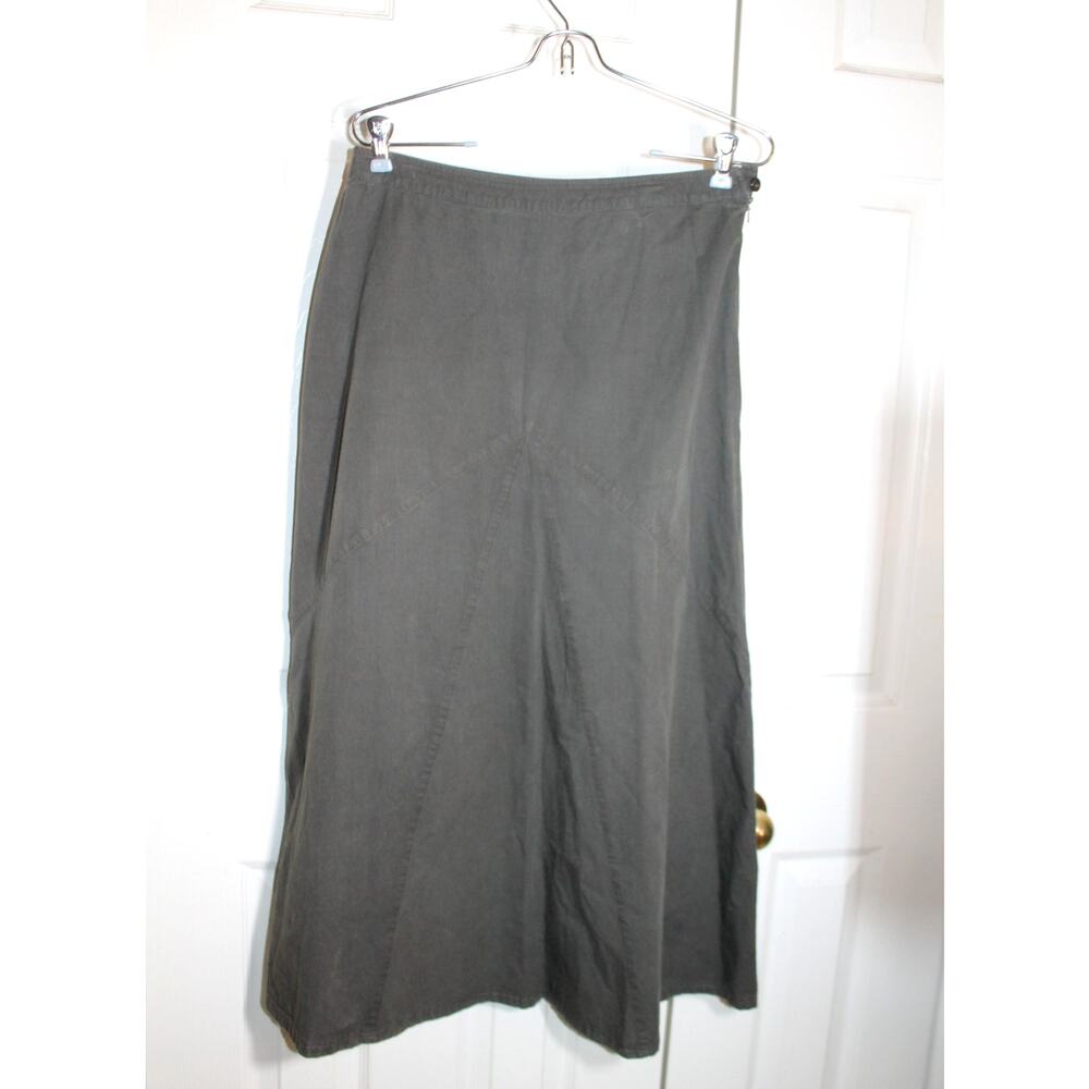 Shukr Islamic Clothing Green A-Line Maxi Skirt sz M